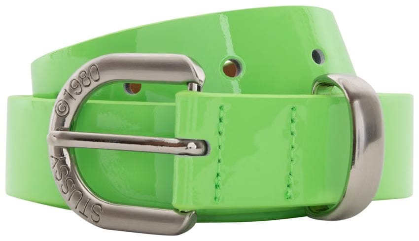 Stussy Patent Leather Belt Green
