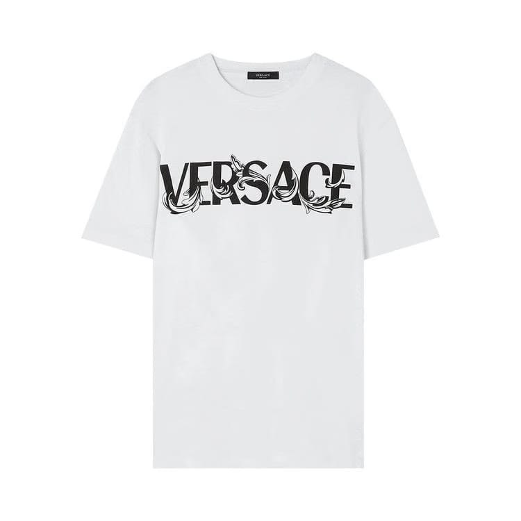 Versace Barocco Silhouette Logo T-Shirt White