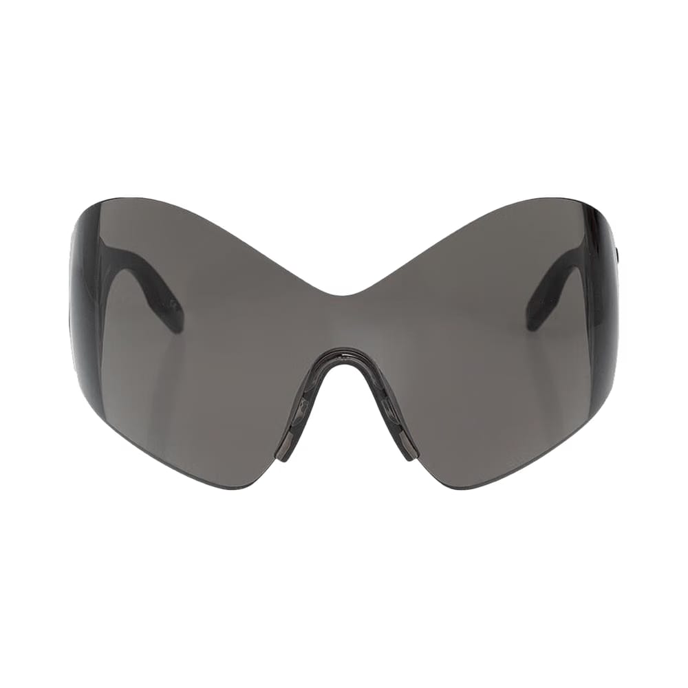 Balenciaga Mask Butterfly Logo Sunglasses Black
