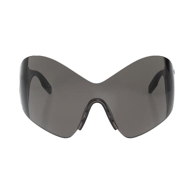 Balenciaga Mask Butterfly Logo Sunglasses Black