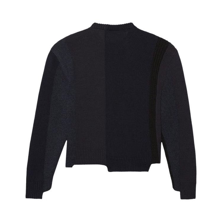 Balenciaga Mixed Crewneck Sweater Black/Grey/Blue