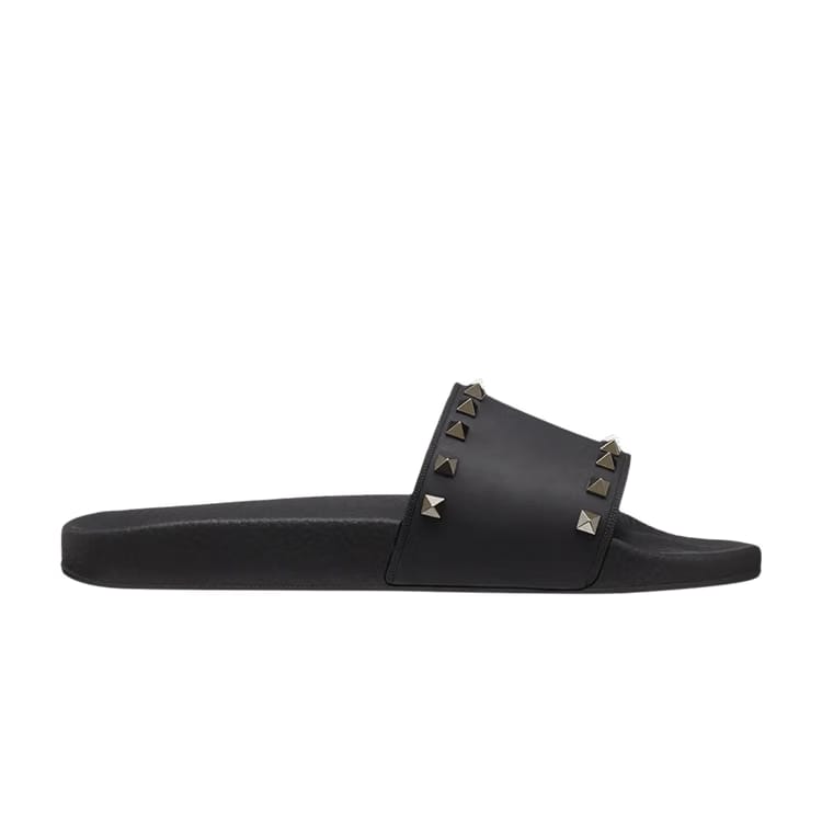 Valentino Rockstud Slide Black
