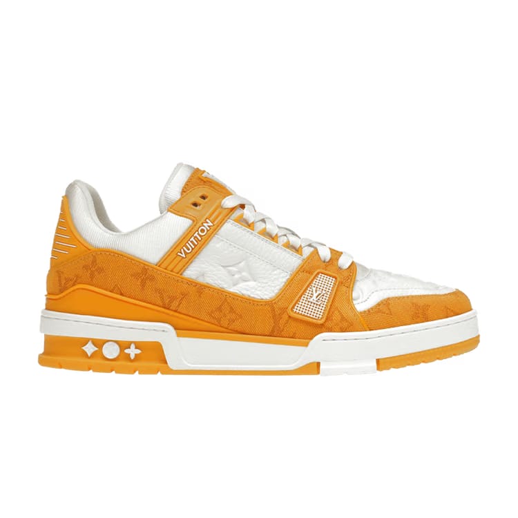 Louis Vuitton Trainer Low Yellow Monogram Denim