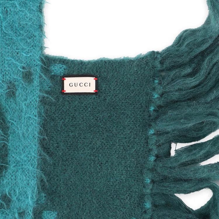 Gucci Brusharf Scarf Petrol/Sky Blue