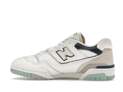 New Balance 550 White Winter Fog Navy