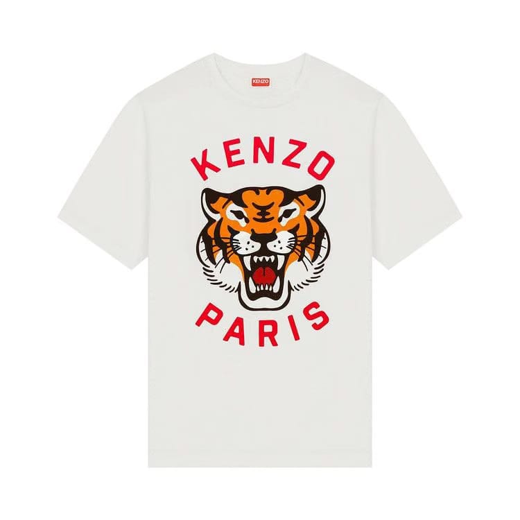 Kenzo Lucky Tiger Oversize T-Shirt Off White