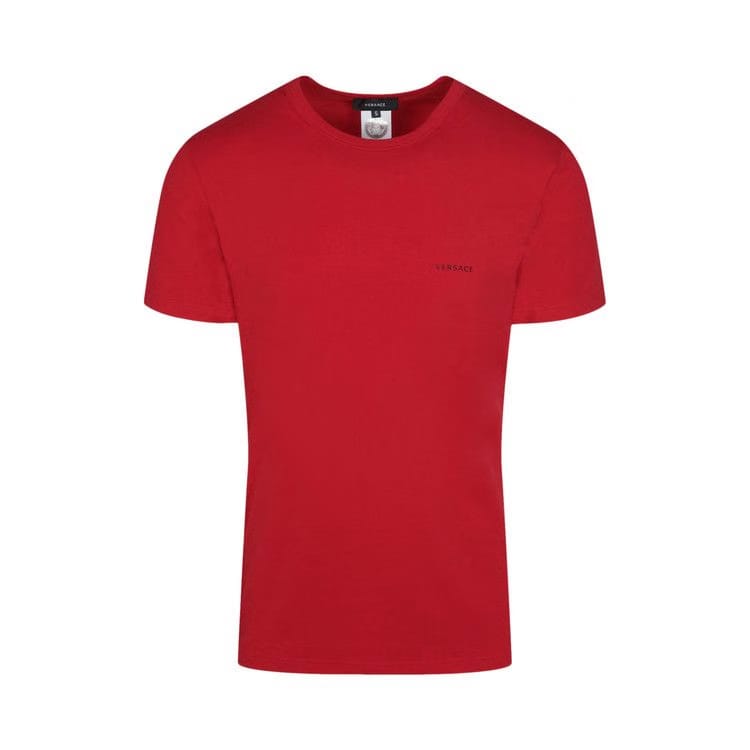 Versace Slim Fit Logo T-Shirt Red
