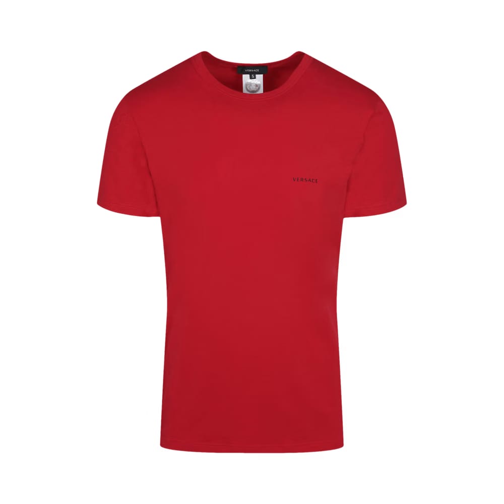 Versace Slim Fit Logo T-Shirt Red