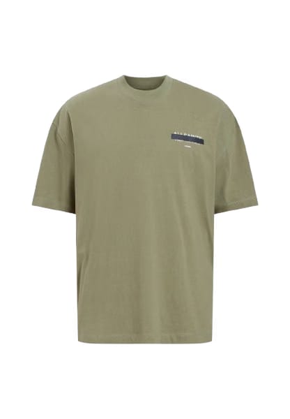 ALL SAINTS REDACT SS CREW EDEN GREEN TSHIRT