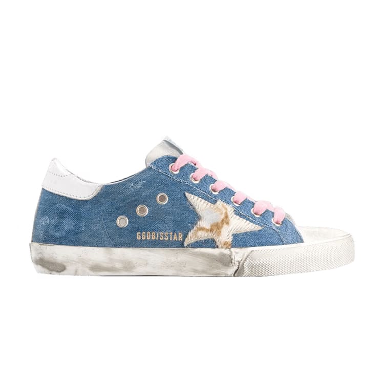 Golden Goose Wmns Superstar 'Blue Blue Cow Star'