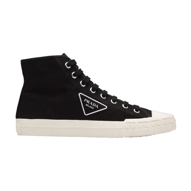 Prada Wheel Vulc High Black Ivory