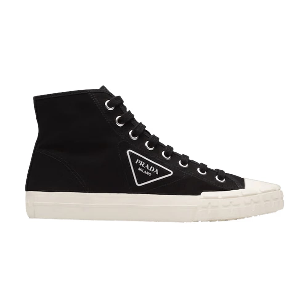 Prada Wheel Vulc High Black Ivory