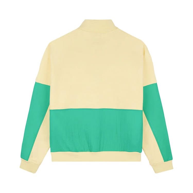 Brain Dead Gastromaniac Overlay Half-Zip Jacket Lemon