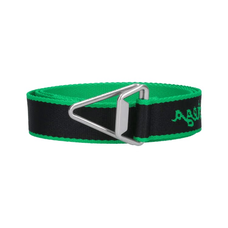 Bottega Veneta Triangle Slider 3cm Belt Black/Green