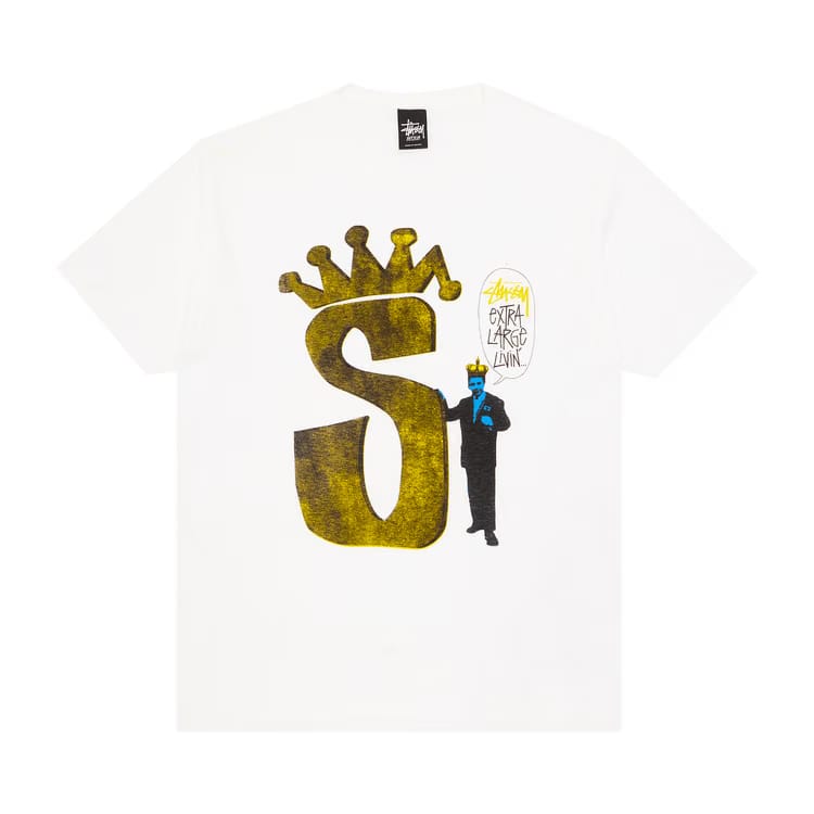 Stussy S Crown Livin' T-Shirt White