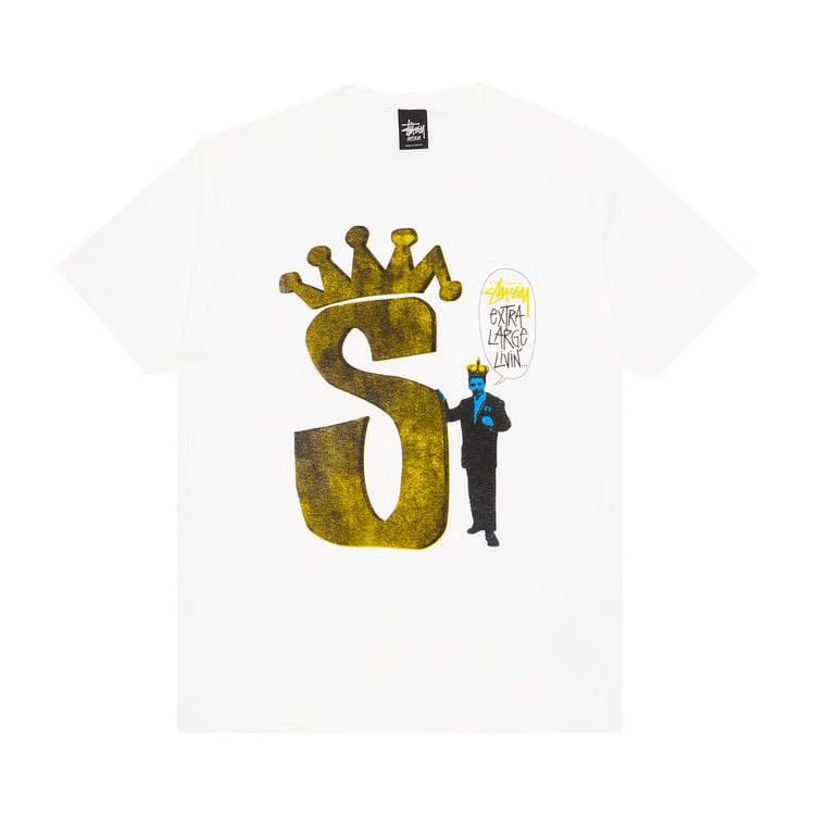 Stussy S Crown Livin' T-Shirt White