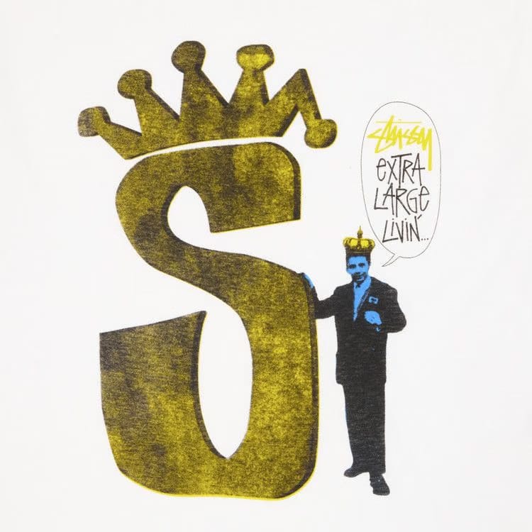 Stussy S Crown Livin' T-Shirt White