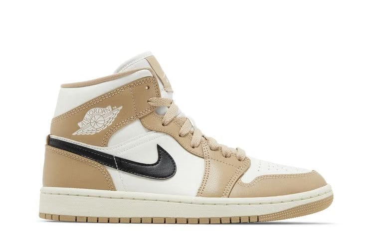 AIR JORDAN 1 MID Off White/BLACK-DESERT