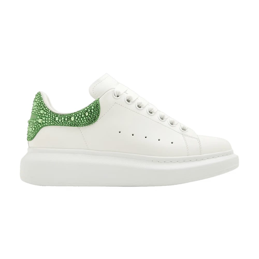 Alexander McQueen Wmns Oversized Sneaker 'White Acid Green Crystals'