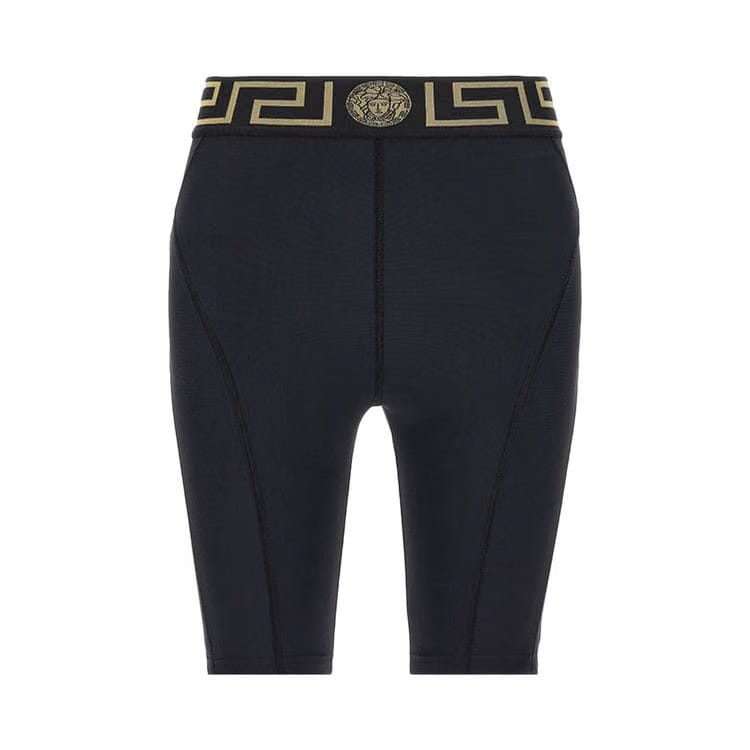 Versace Greca Border Biker Shorts Black