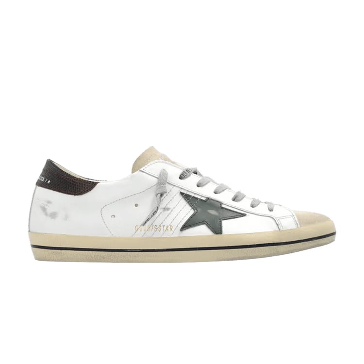 Golden Goose Superstar Classic White Seedpearl Green