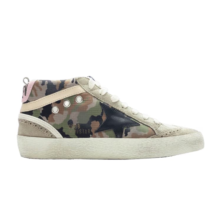 Golden Goose Wmns Mid Star 'Green Camouflage'