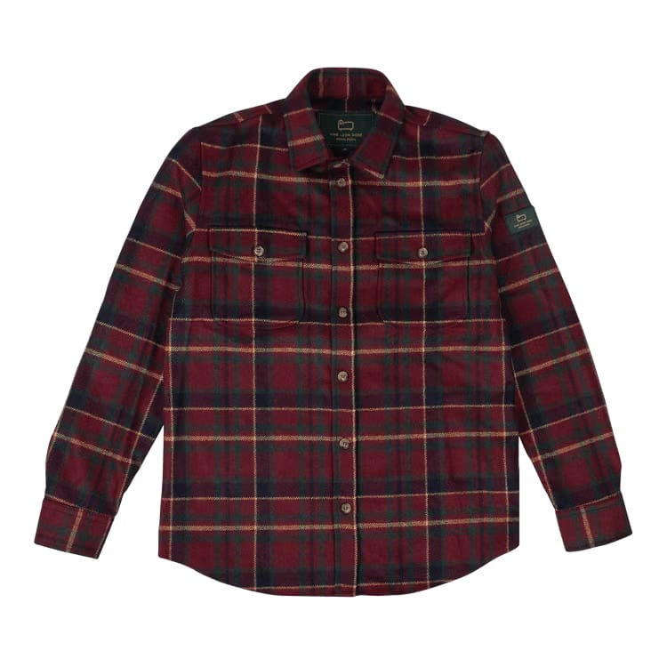 Aimé Leon Dore Woolrich Wool Plaid Button-Down Shirt Red