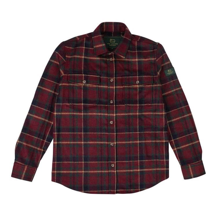 Aimé Leon Dore Woolrich Wool Plaid Button-Down Shirt Red