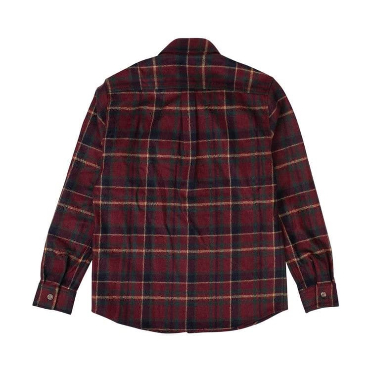 Aimé Leon Dore Woolrich Wool Plaid Button-Down Shirt Red