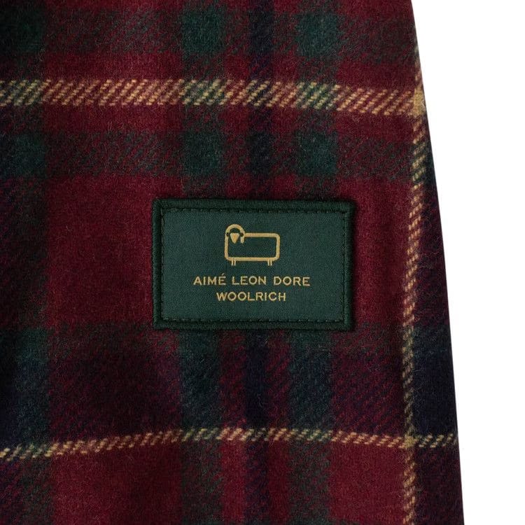 Aimé Leon Dore Woolrich Wool Plaid Button-Down Shirt Red