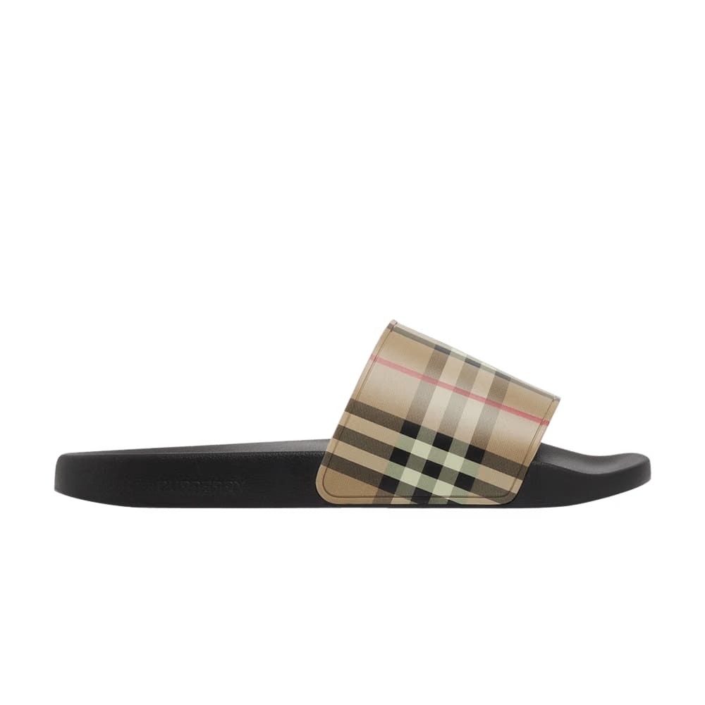 Burberry Furley Check Slide Archive Beige