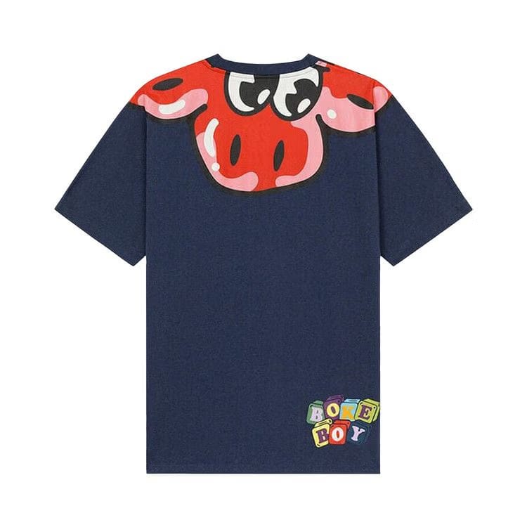 Kenzo Printed Neck T-Shirt Blue