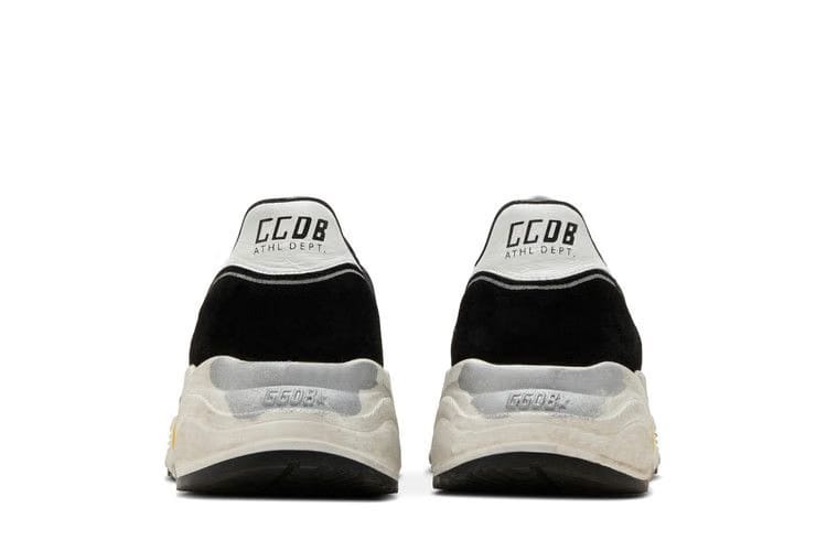 Golden Goose Running Sole Black Silver