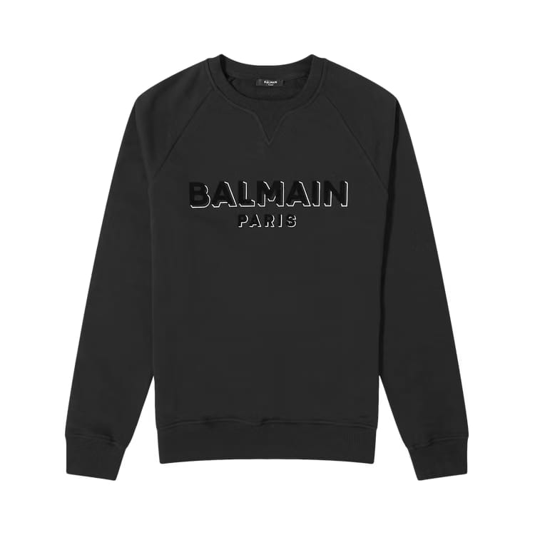 Balmain Logo Sweatshirt Black/Black/Silver