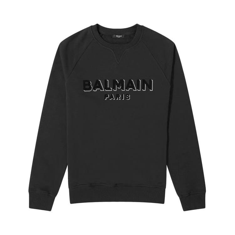 Balmain Logo Sweatshirt Black/Black/Silver