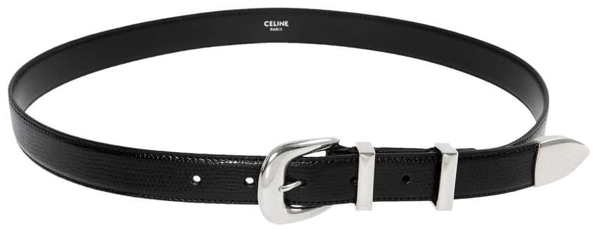 CELINE Medium 25mm Belt Black