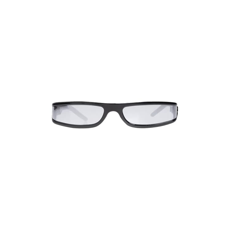 Rick Owens Fog Sunglasses Black Temple/Silver