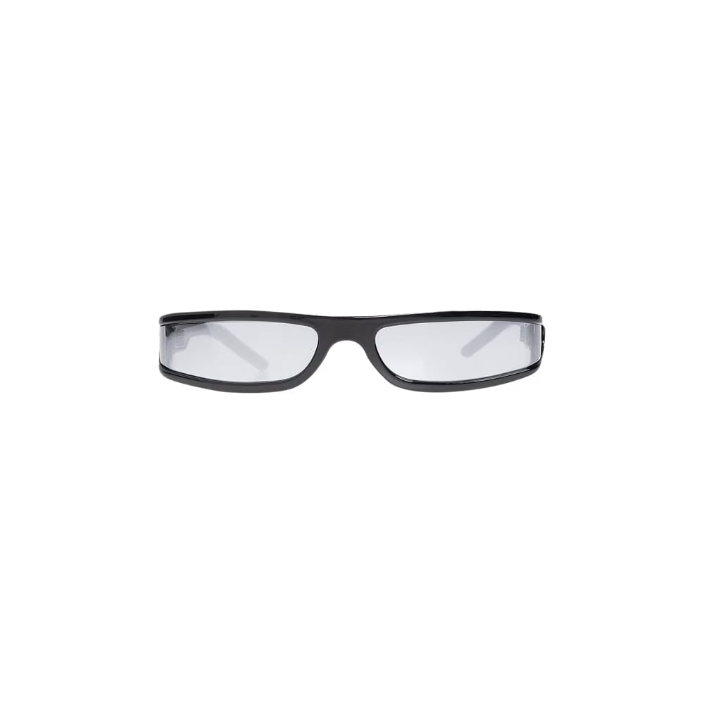Rick Owens Fog Sunglasses Black Temple/Silver