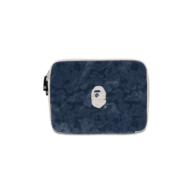 BAPE Solid Camo Denim Tech Case Light Indigo