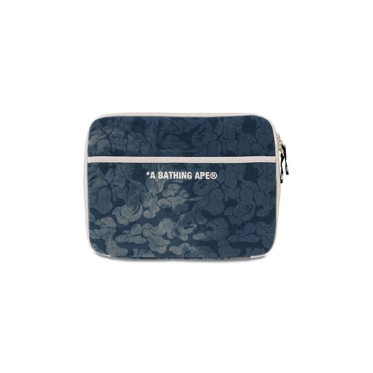 BAPE Solid Camo Denim Tech Case Light Indigo