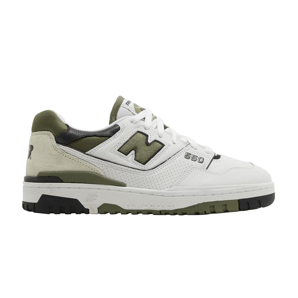New Balance 550 White Dark Olivine