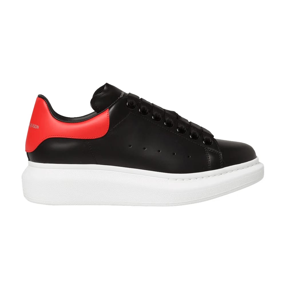 Alexander McQueen Wmns Oversized Sneaker 'Black Dark Coral'