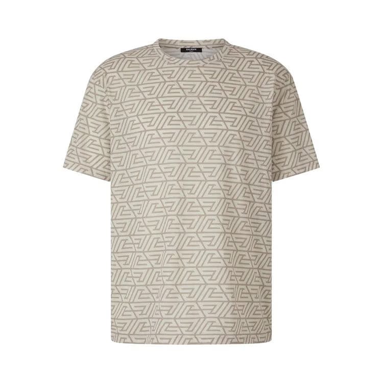 Balmain Pyramid Monogram Printed T-Shirt Beige/Light Khaki