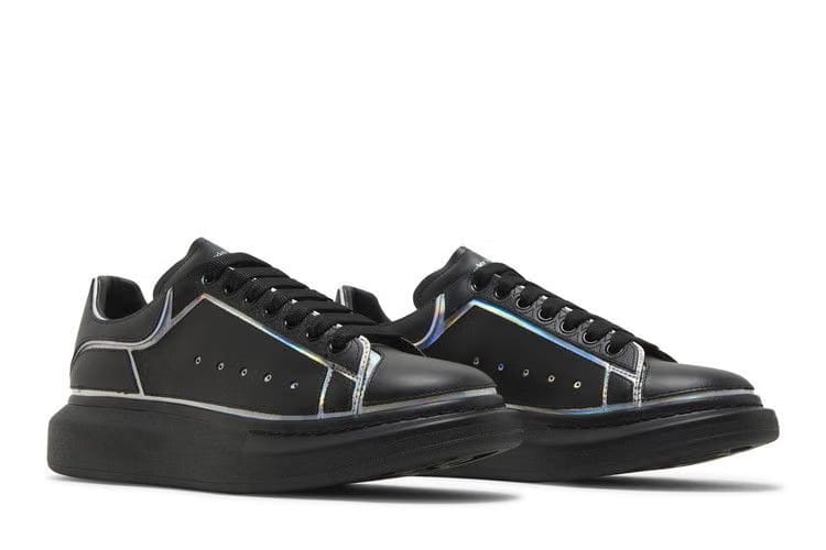 Alexander McQueen Oversized Sneaker Black Silver Holo