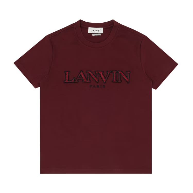 Lanvin Classic Fit Curb T-Shirt Burgundy