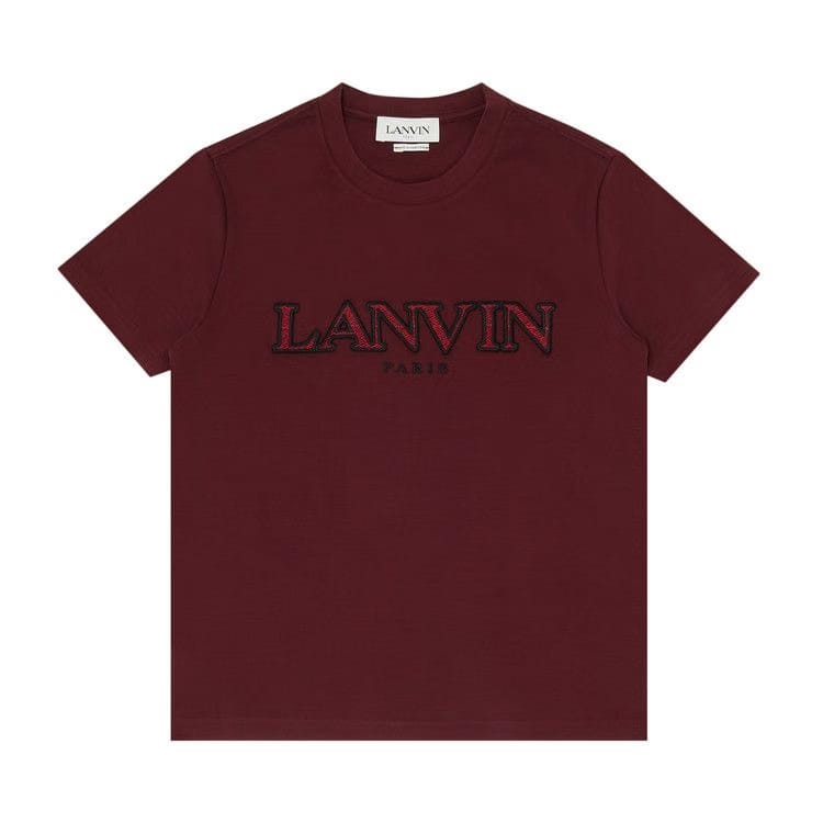 Lanvin Classic Fit Curb T-Shirt Burgundy