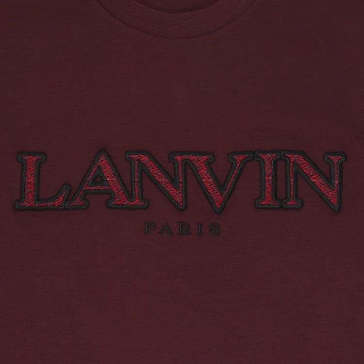 Lanvin Classic Fit Curb T-Shirt Burgundy