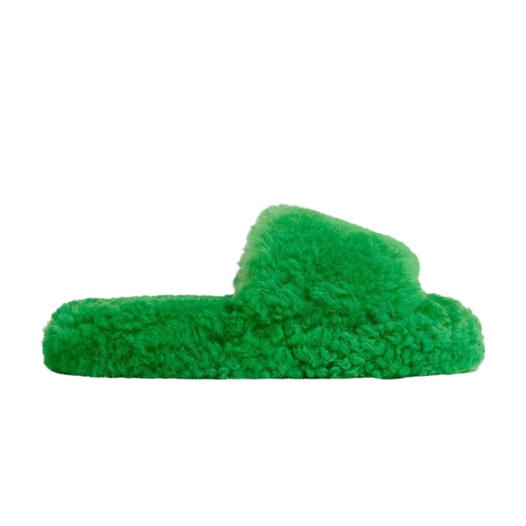 Bottega Veneta Wmns Resort Teddy Slide 'Parakeet'