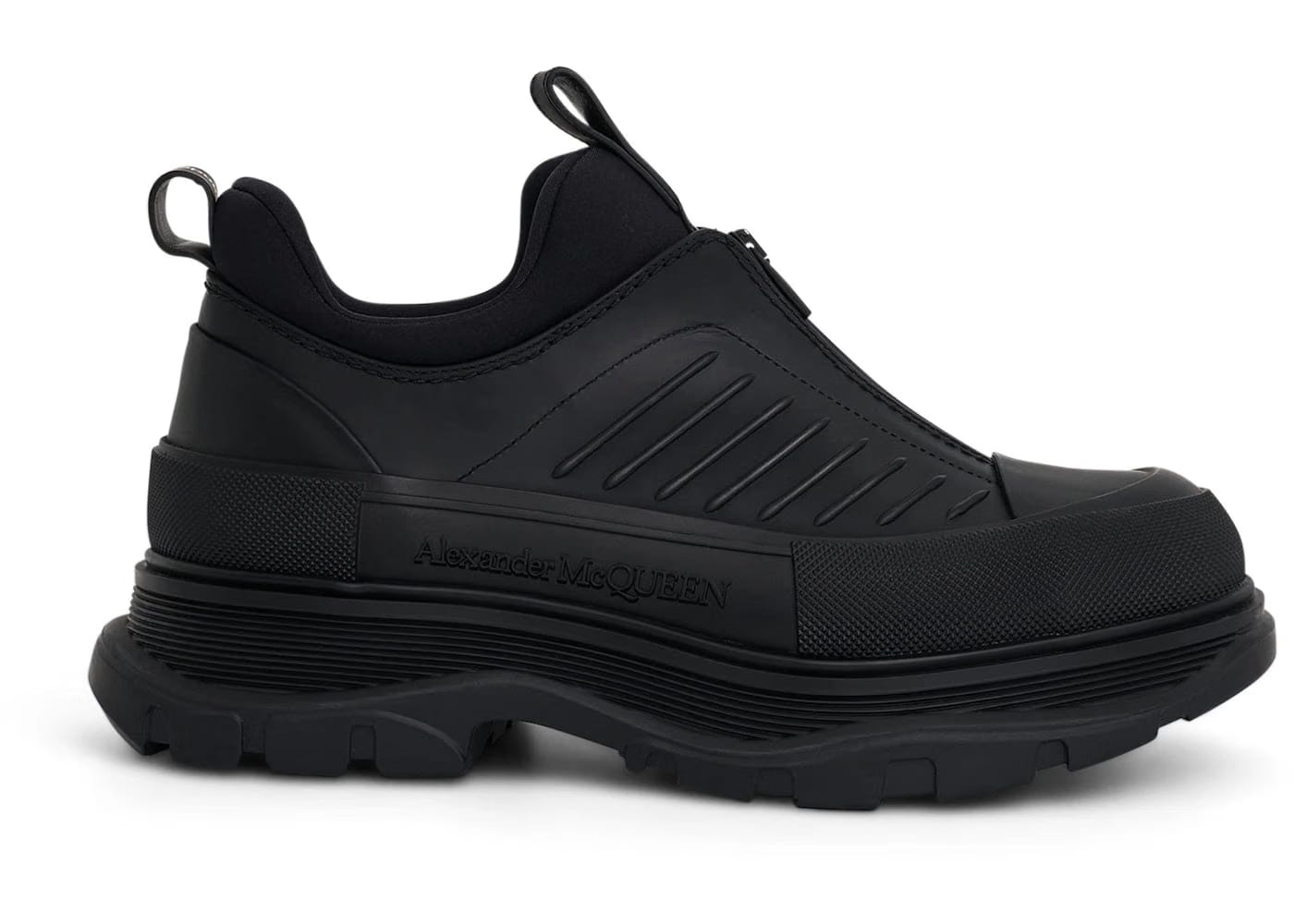 Alexander McQueen Tread Slick Zip Up Black