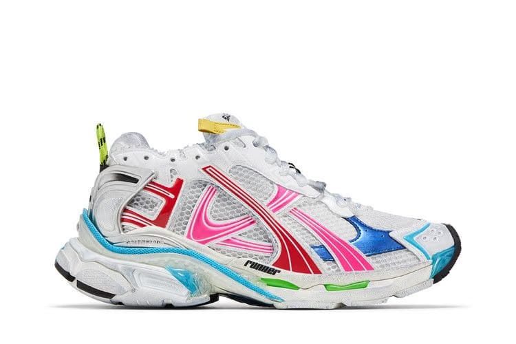Balenciaga Runner Sneaker Worn-Out - White Multi-Color